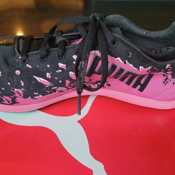 NIB Puma Crossfox XCS women's black florescent pink running shoes - Picture 3 of 8